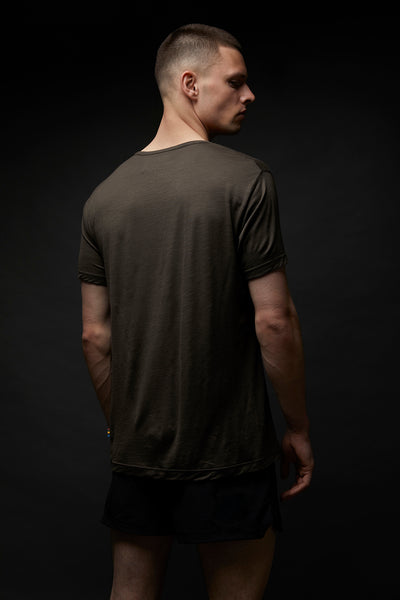 MERINO TEE - MUD