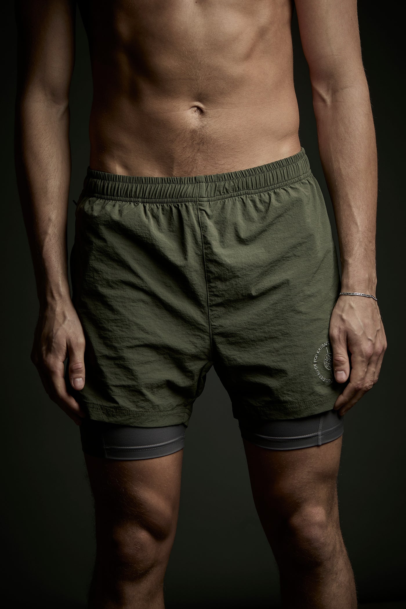 DIVISION 2 in 1 shorts - 5" RANGER GREEN