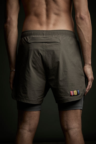 DIVISION 2 in 1 shorts - 5" MUD