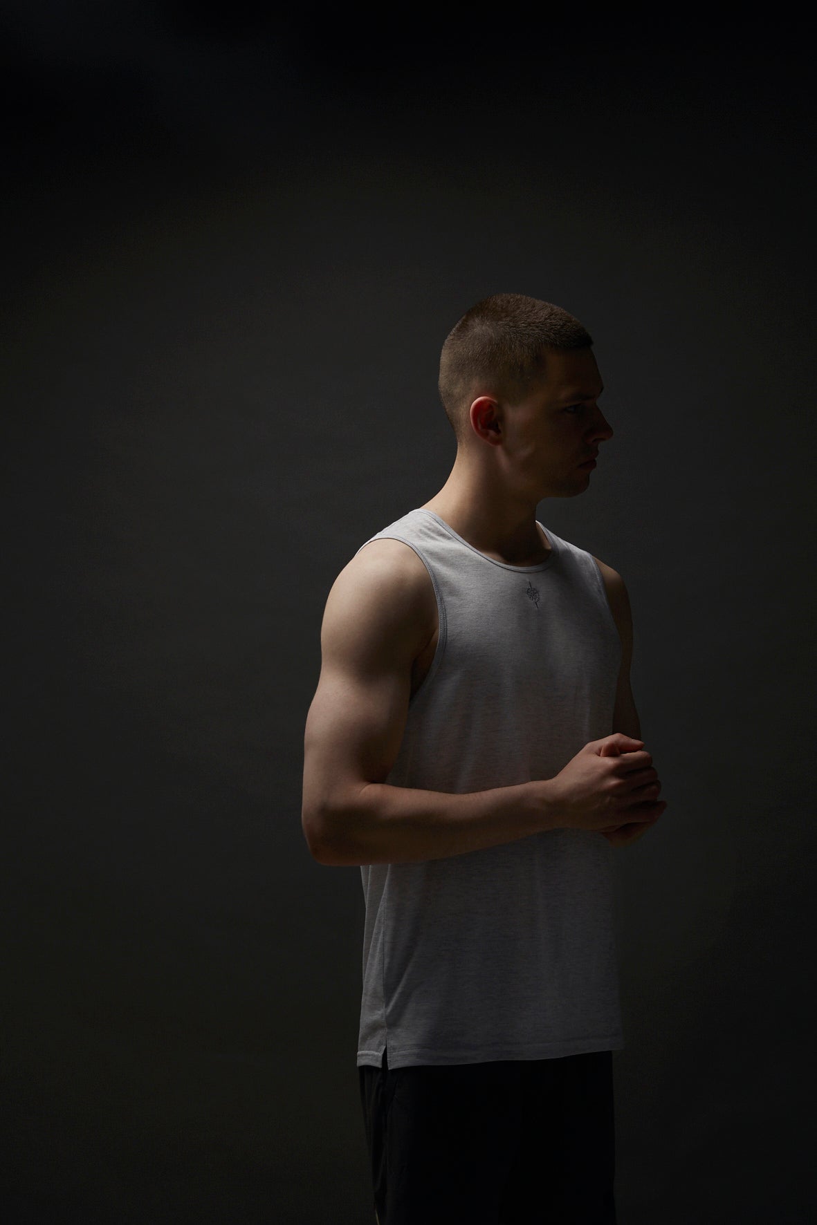 TANK TOP MELANGE GRAY