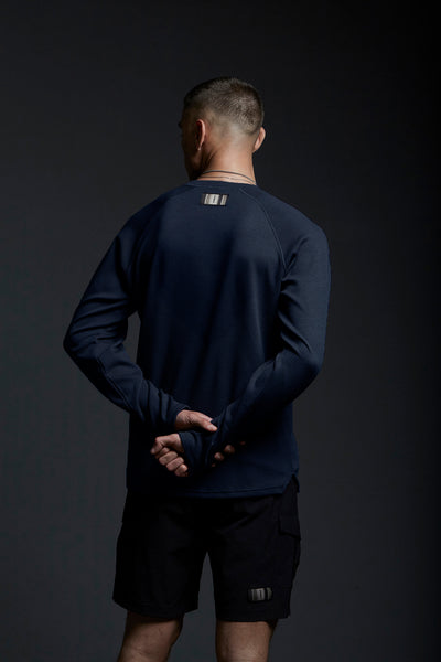 LANGÆRMET BATTLE TEE - NAVY