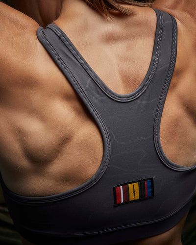 WOMEN'S SPORTS BRA WARSHIP GRAY