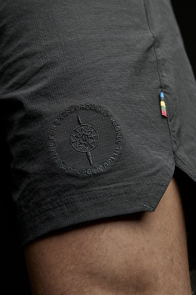 DIVISION SHORTS WITH INNER SHORTS 5" BLACK