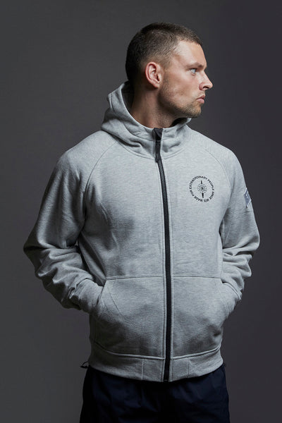 ALPHA STRIKER HOODIE - LYS MELANGE GREY