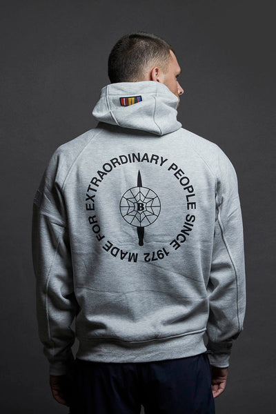 ALPHA STRIKER HOODIE - LYS MELANGE GREY