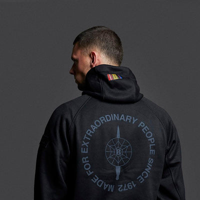 ALPHA STRIKER HOODIE - BLACK