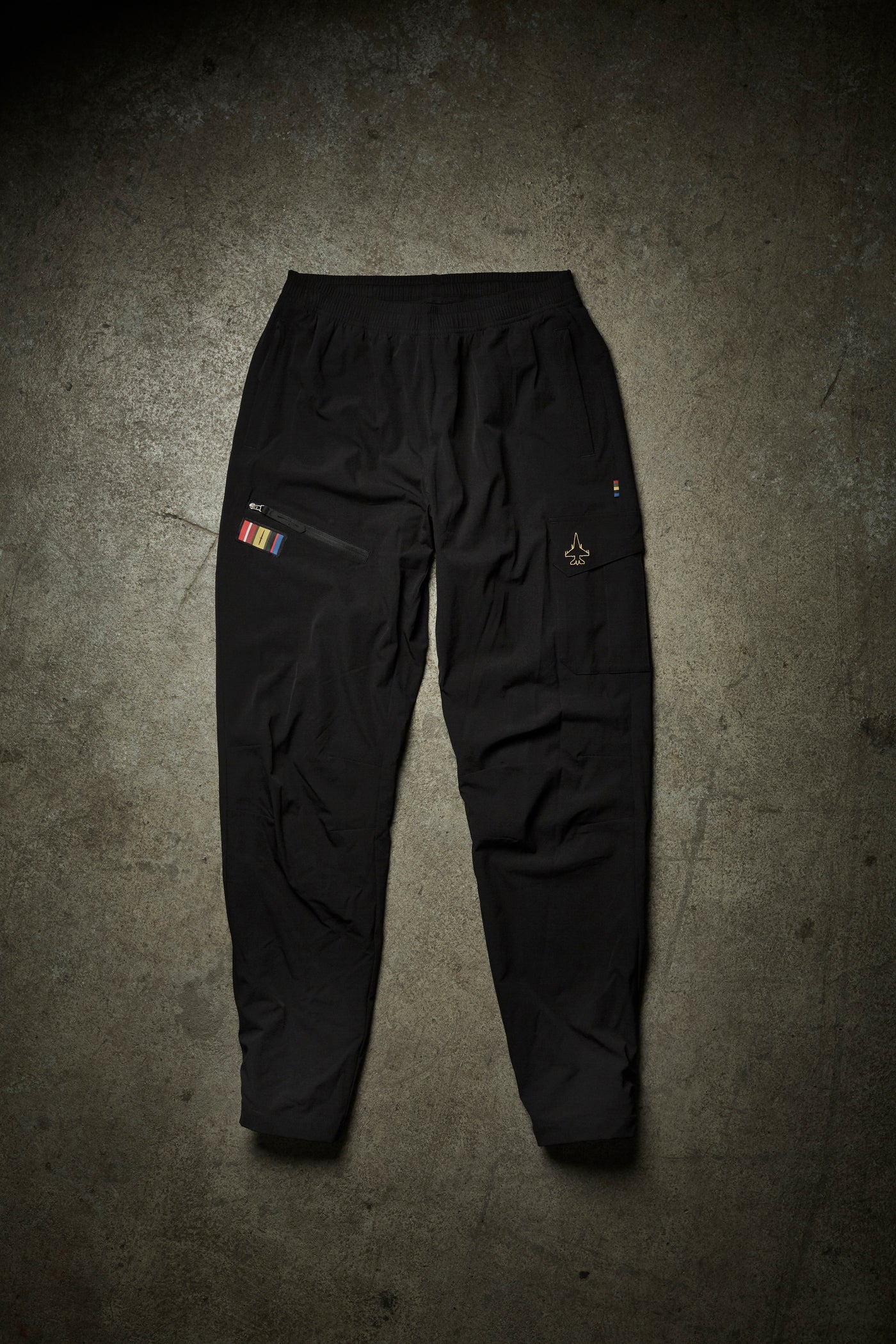 GO DARK - C-130 WARM CARGO PANTS - BLACK. 