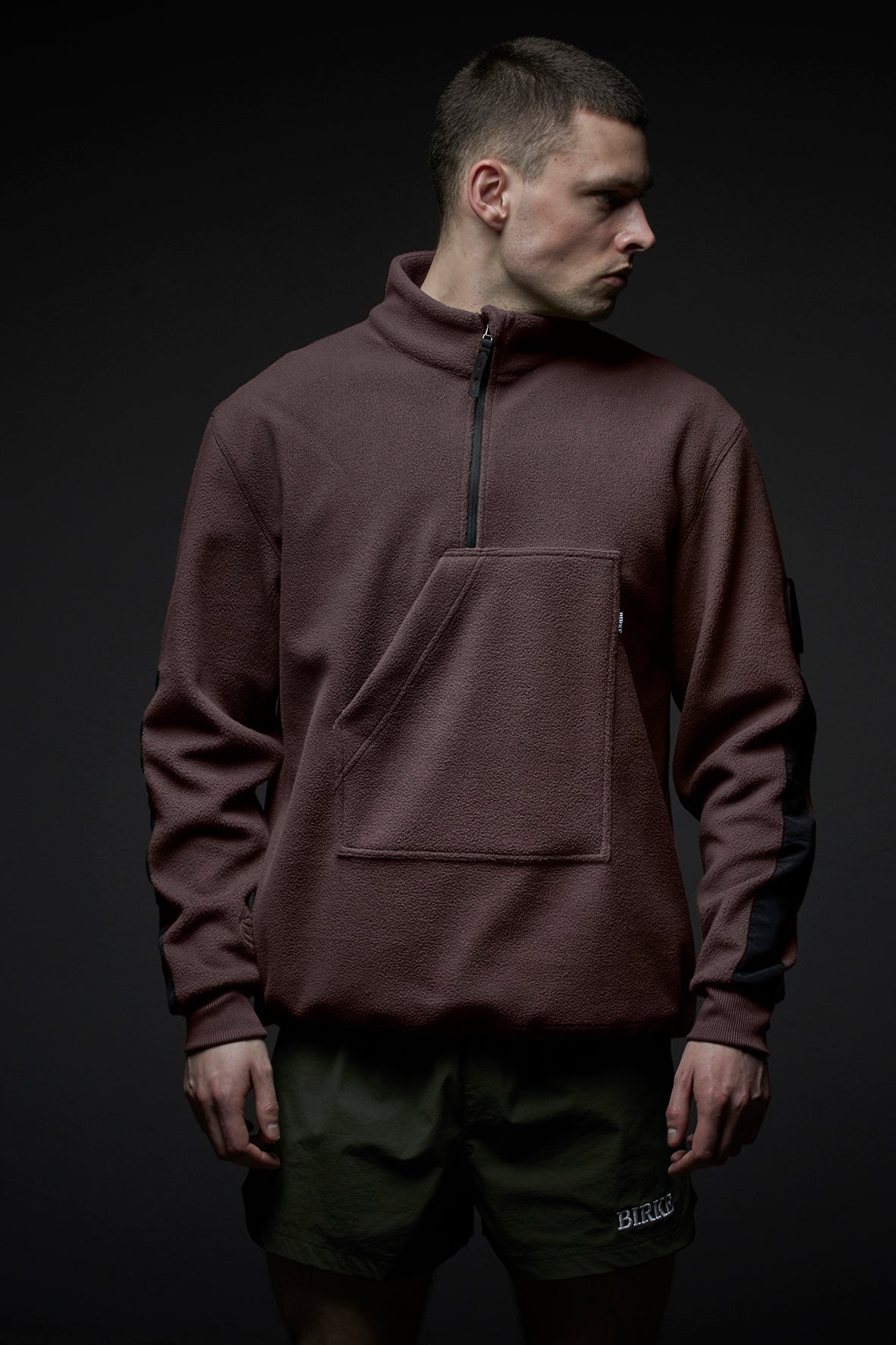 STRIKER FLEECE ANORAK - MUD